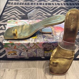 Jeffrey Campbell Calculate Slip on Heels, Size 10